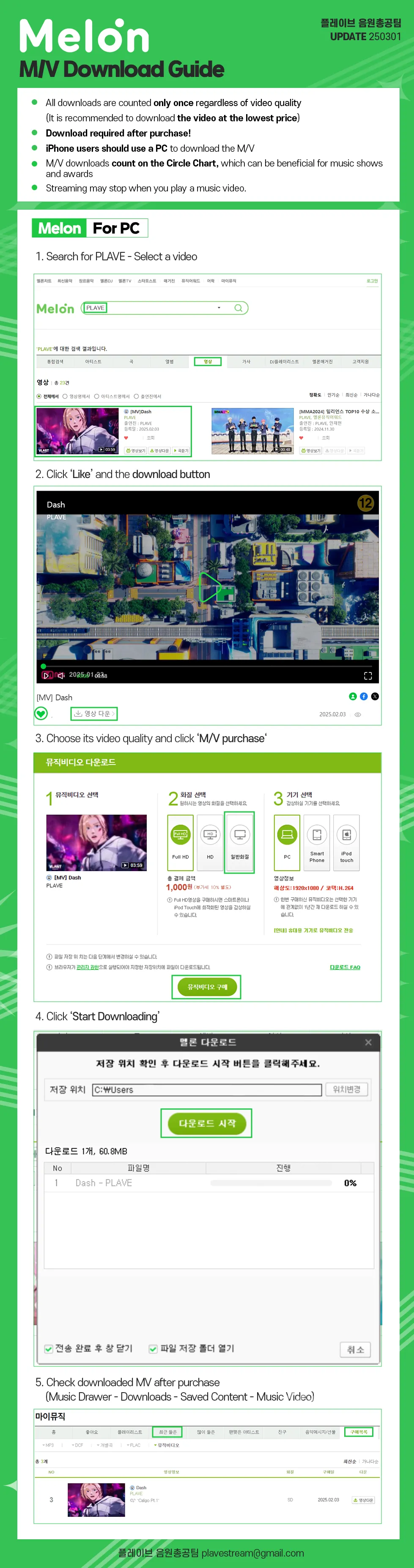 Melon MV Download Guide