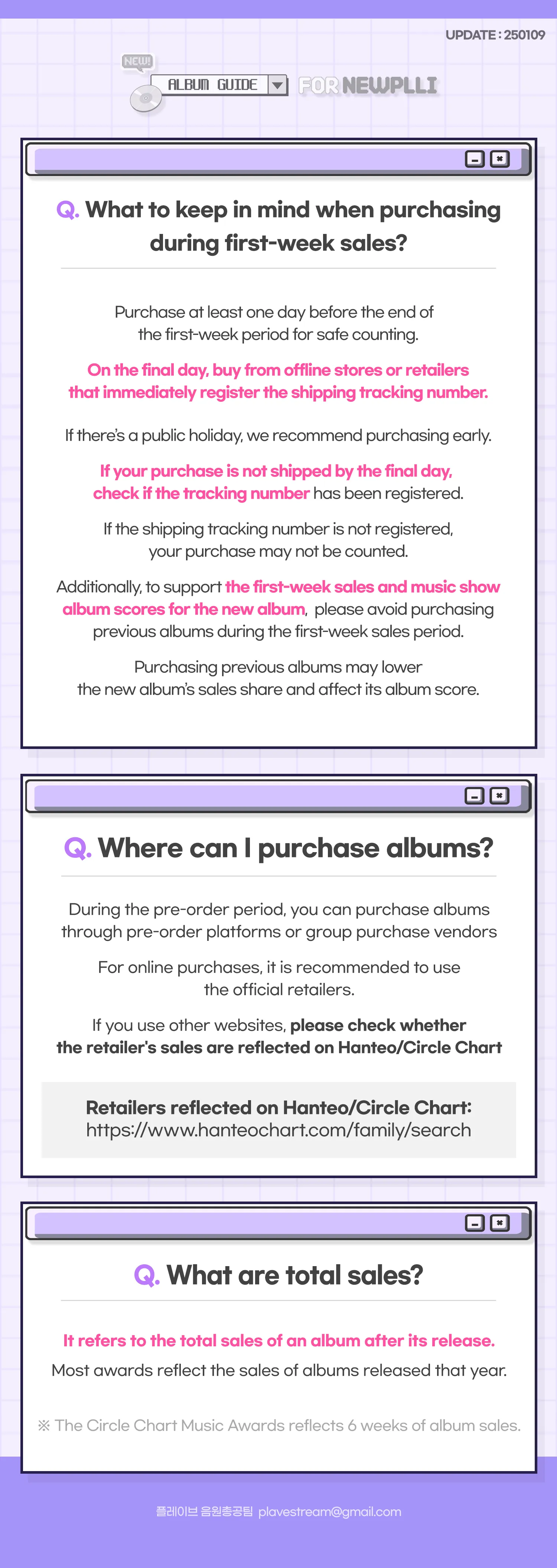 New PLLI Album Guide
