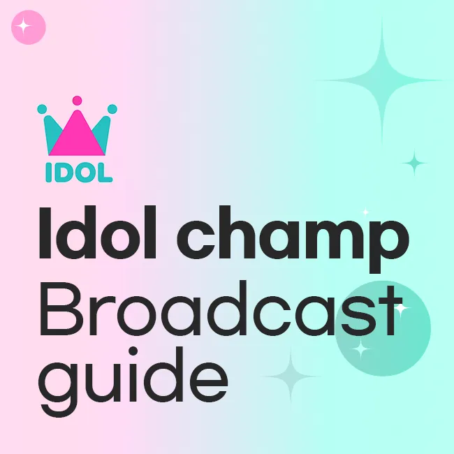 Idol champ Broadcast guide