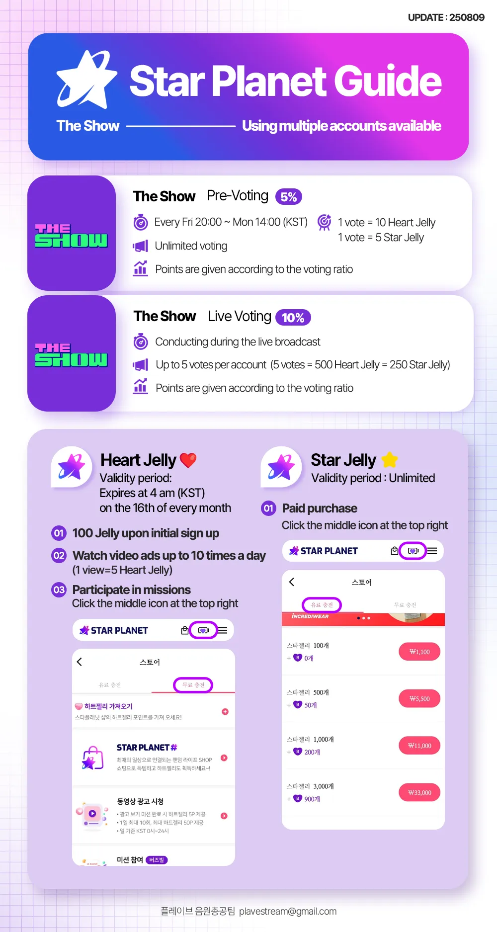 The show Broadcast guide